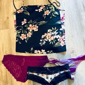 VS  Cami set w/ 3 panties